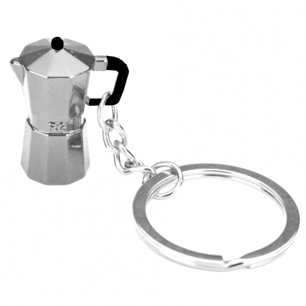 Schlüsselanhänger Bialetti silber