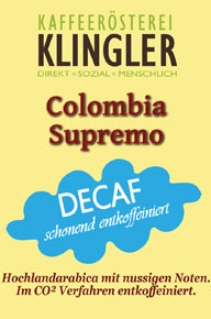 Colombia Supremo entkoffeiniert